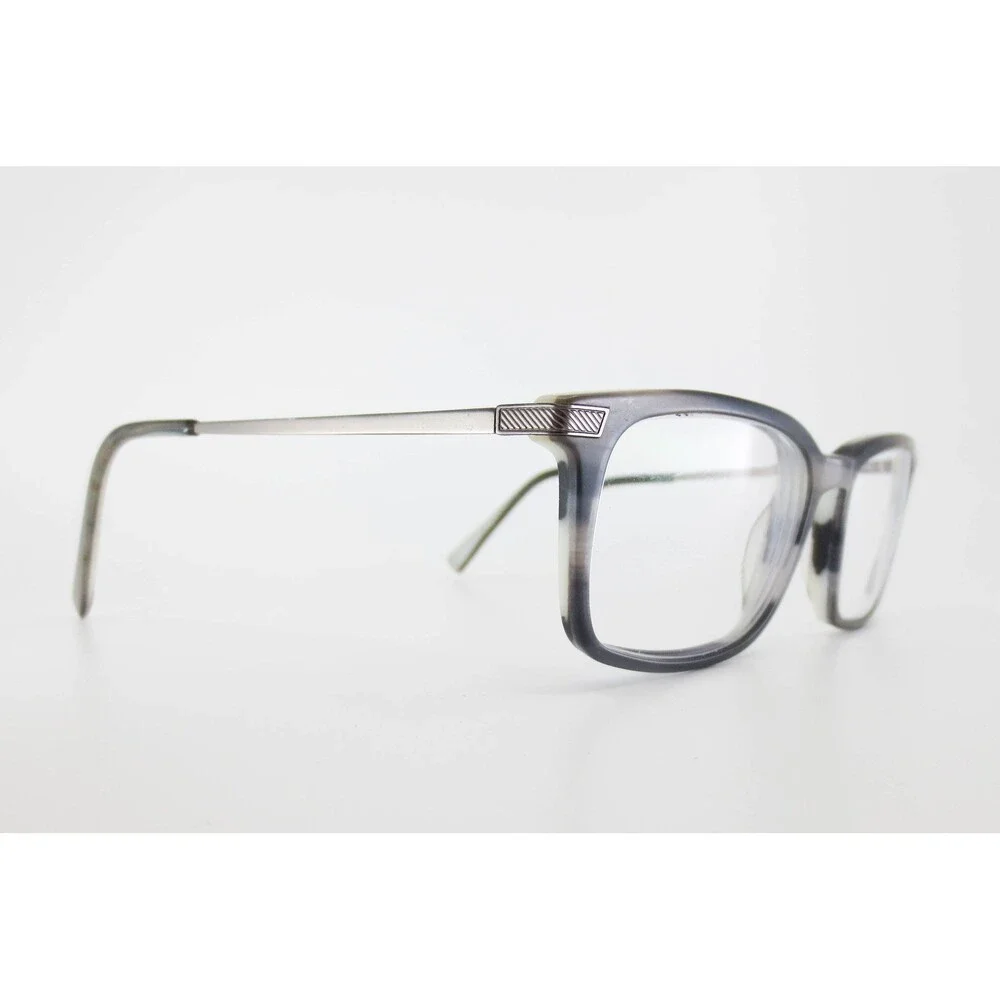 Buffalo David Bitton BM003 GRY Grey Horn Rectangular Eyeglass Frames 53-17-145